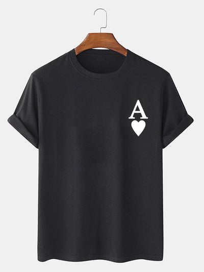 Ahimelech® | Ace of Spades Print T-Shirt