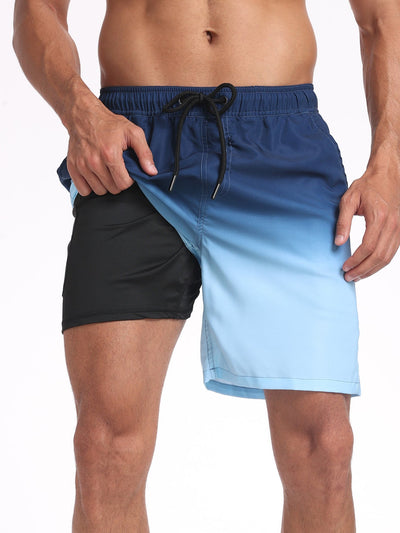 Fortunato® | Drawstring Beach Swim Shorts With Pocket