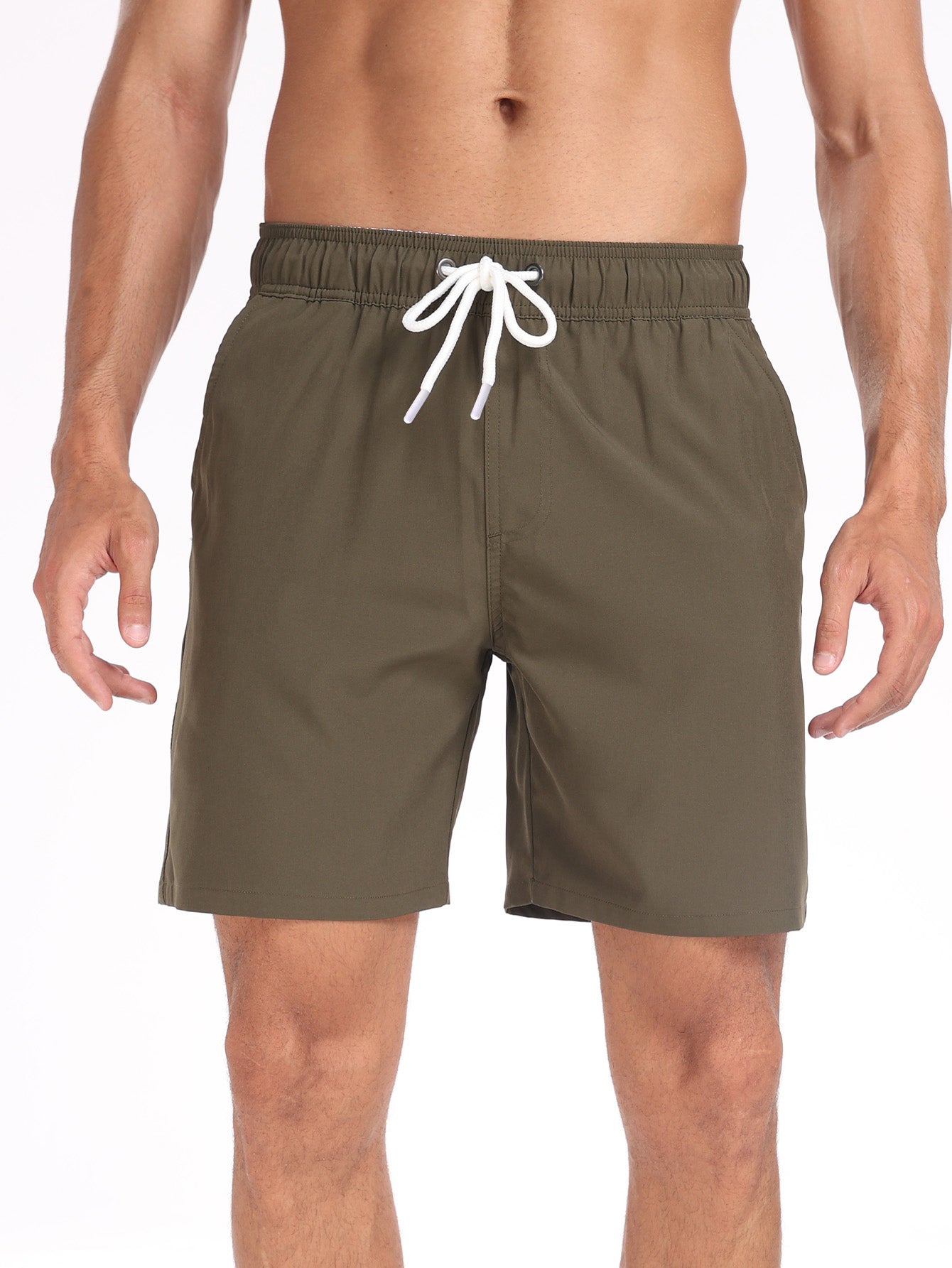 Francisco® | Solid Color Drawstring Swim Shorts