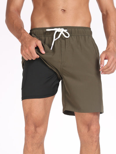Francisco® | Solid Color Drawstring Swim Shorts