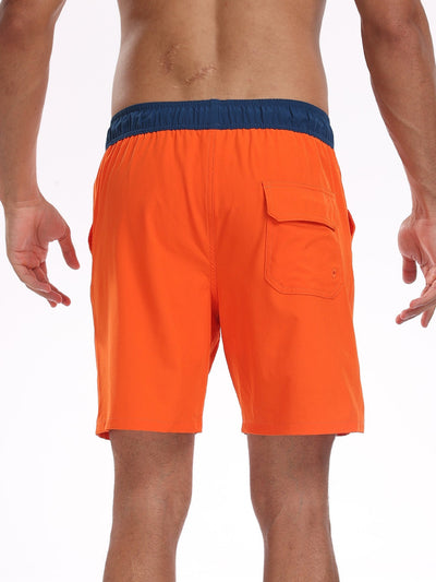 Fulgencio® | Solid Color Drawstring Swim Shorts With Pocket