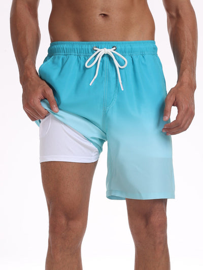 Fortunato® | Drawstring Beach Swim Shorts With Pocket