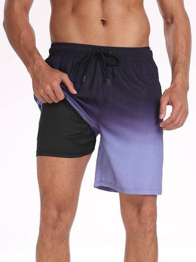 Fortunato® | Drawstring Beach Swim Shorts With Pocket