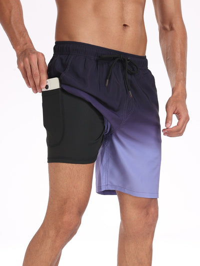 Fortunato® | Drawstring Beach Swim Shorts With Pocket
