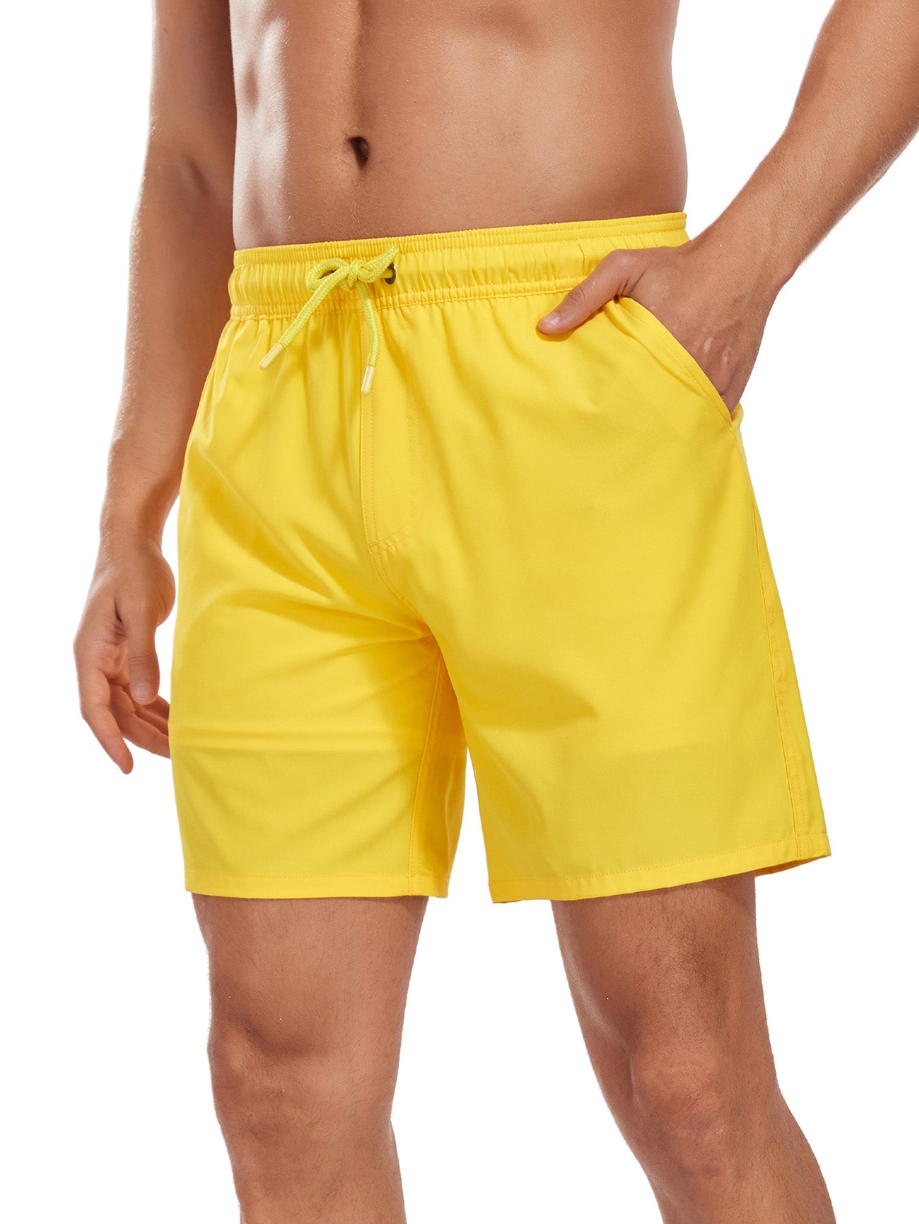 Francisco® | Solid Color Drawstring Swim Shorts