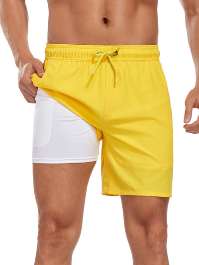 Francisco® | Solid Color Drawstring Swim Shorts