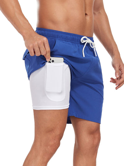 Francisco® | Solid Color Drawstring Swim Shorts