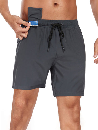 Francisco® | Solid Color Drawstring Swim Shorts