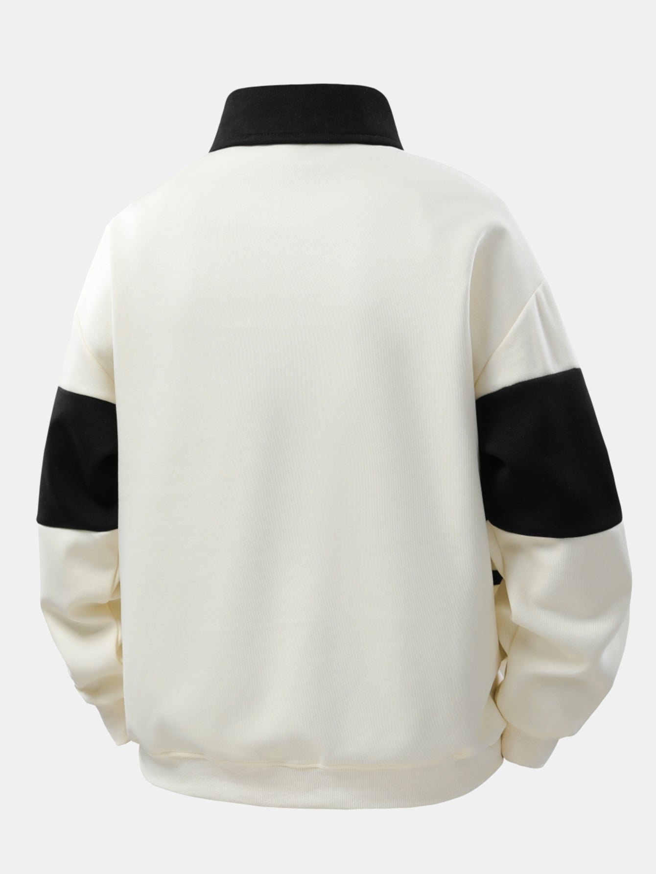Lancelot® | Relax Fit Color Block Patchwork Polo Sweatshirt