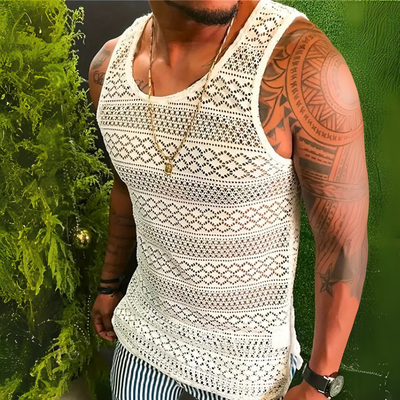 Lucas® | Fashionable hollow out tank top for men