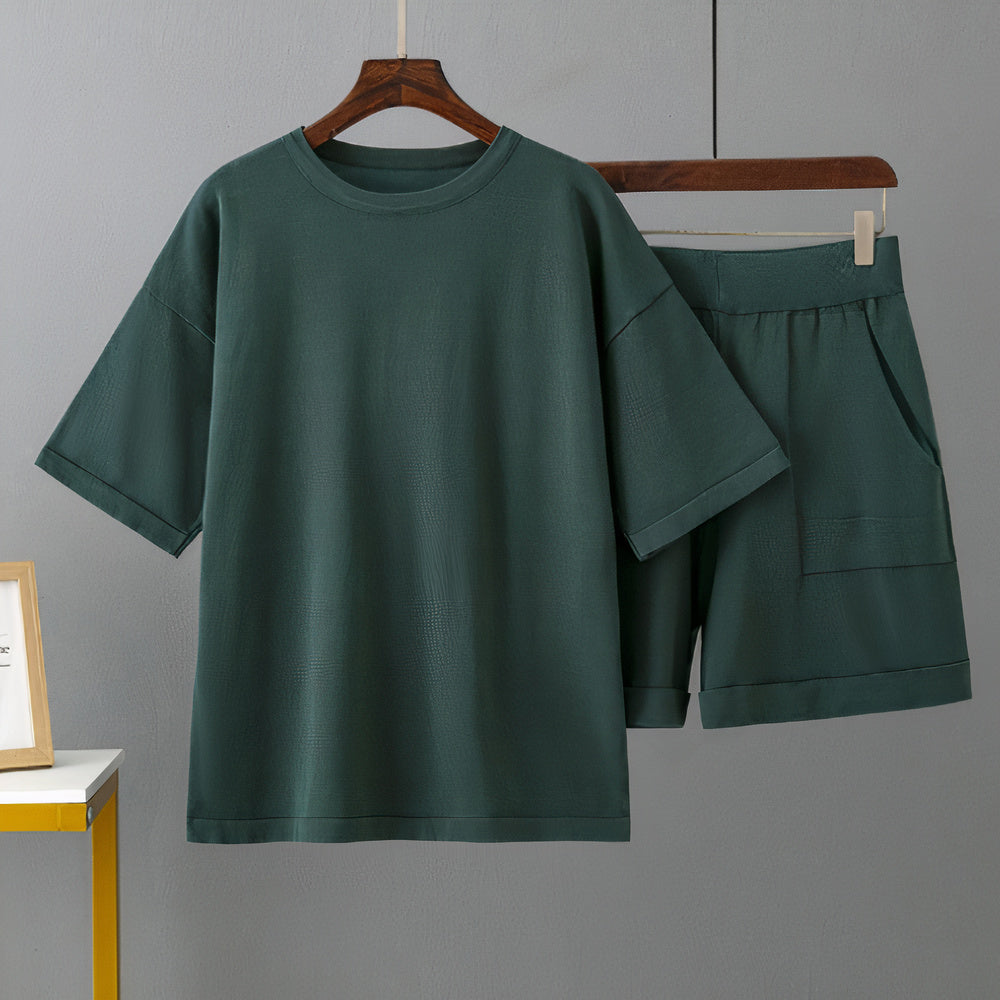 Jon® | Trendy Shirt & Shorts Set For Men