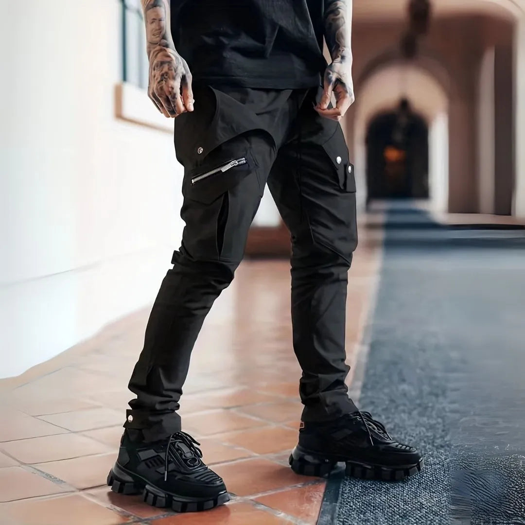 Gaudencio | Aaron Tactical Zipper Cargo Pants
