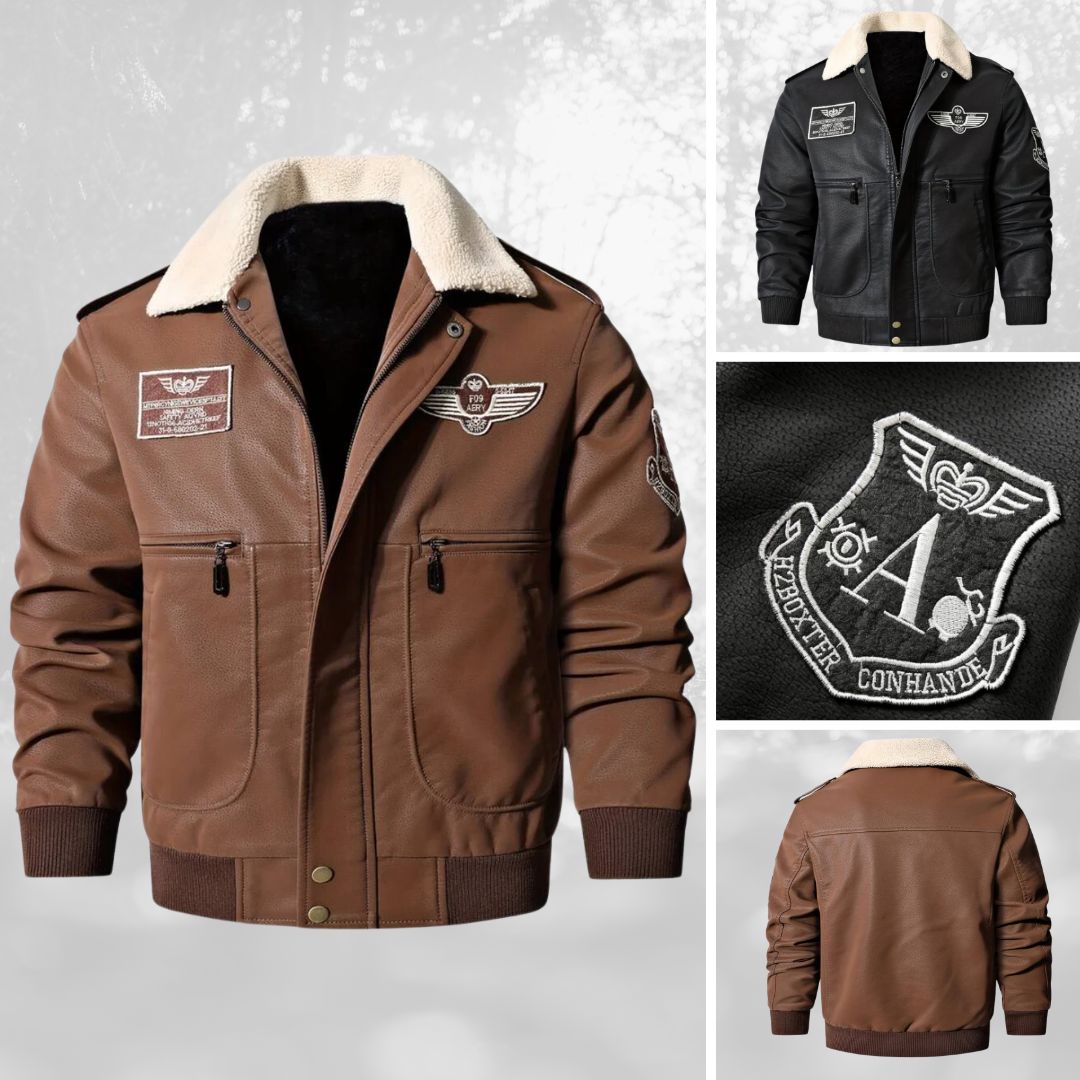 Celino | Sherpa collar flight jacket for men