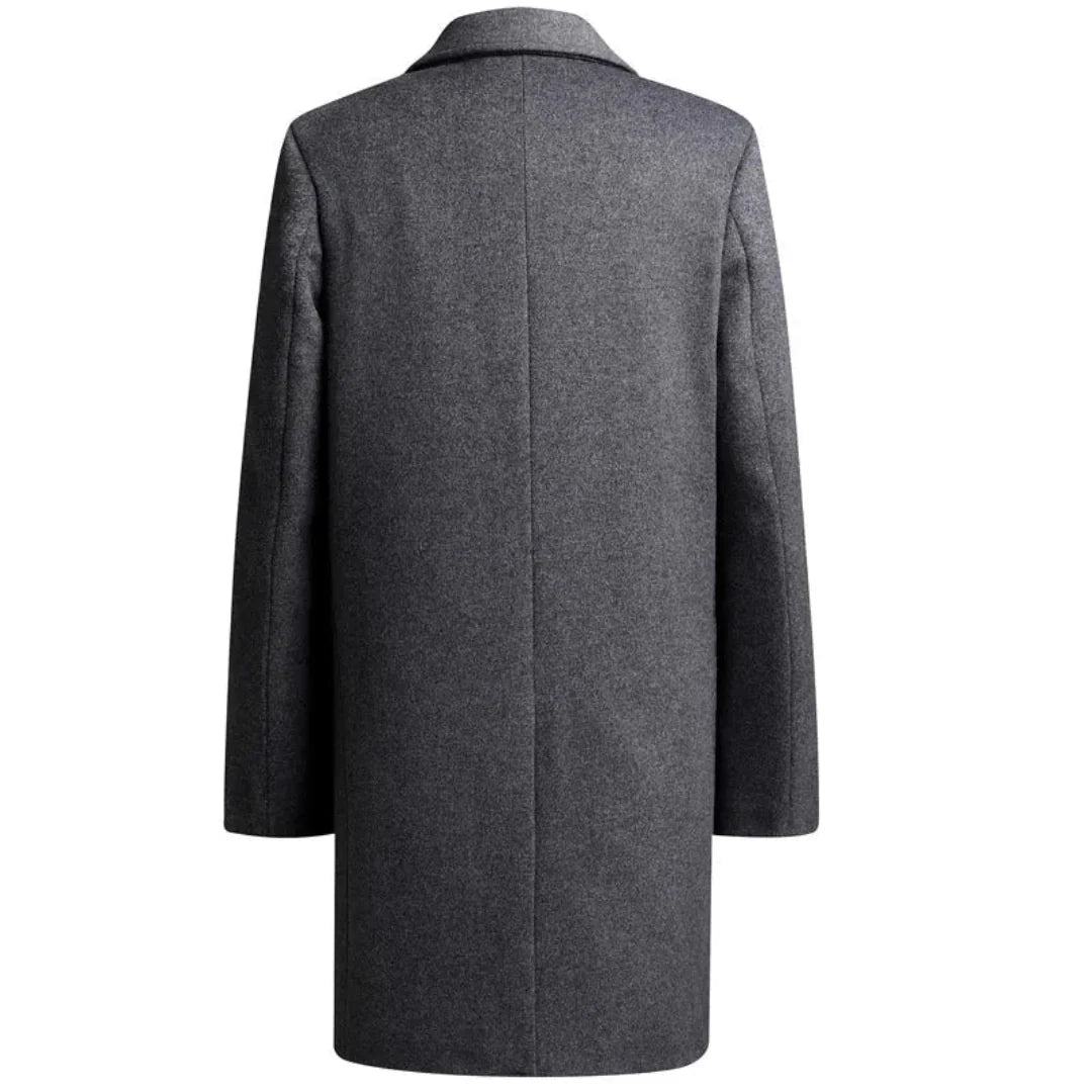 Crispín | Asher Asymmetrical Wool Overcoat