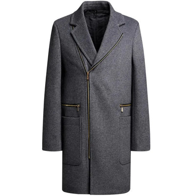 Crispín | Asher Asymmetrical Wool Overcoat