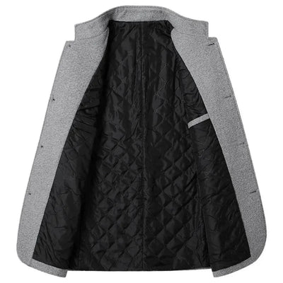 Florencio | Ashton Stand Collar Tailored Overcoat