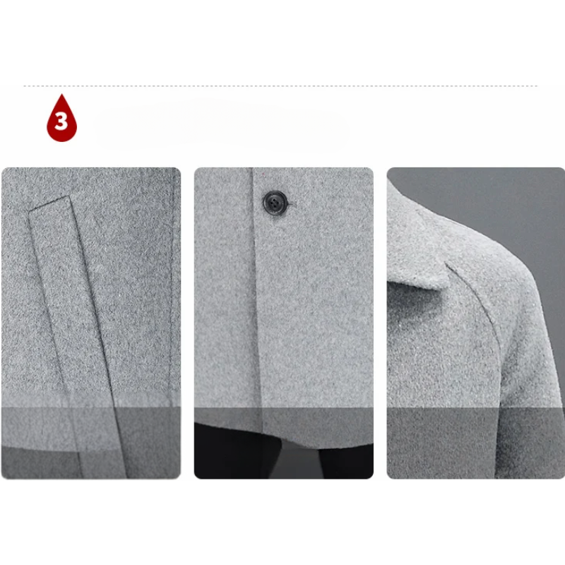 Óscar | Men's Classic Wool Coat - Minimalist Design for Winter