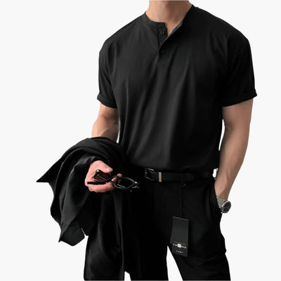 Aniceto® | DAEGU Buttoned Collar T-Shirt