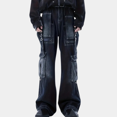 Adam® | Men's Straight Denim Pants with Convenient Pockets