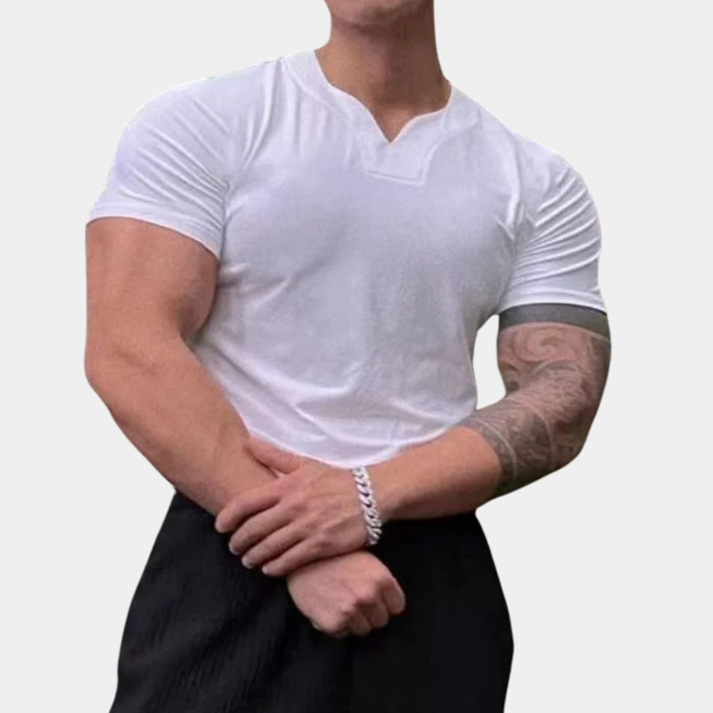 Manuel® | Classic V-neck shirt for men