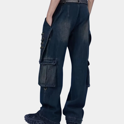 Adam® | Men's Straight Denim Pants with Convenient Pockets