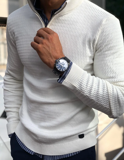 Quiller® | Elegant Zip Pullover