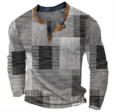 Salvador® | Elegant geometric long-sleeved shirt