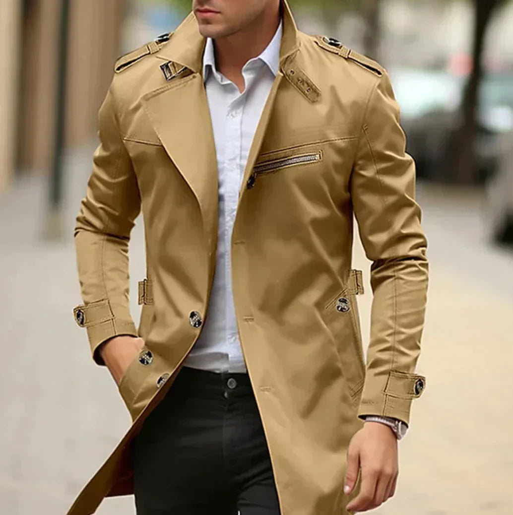 Lian | Elegant spring trench coat for men