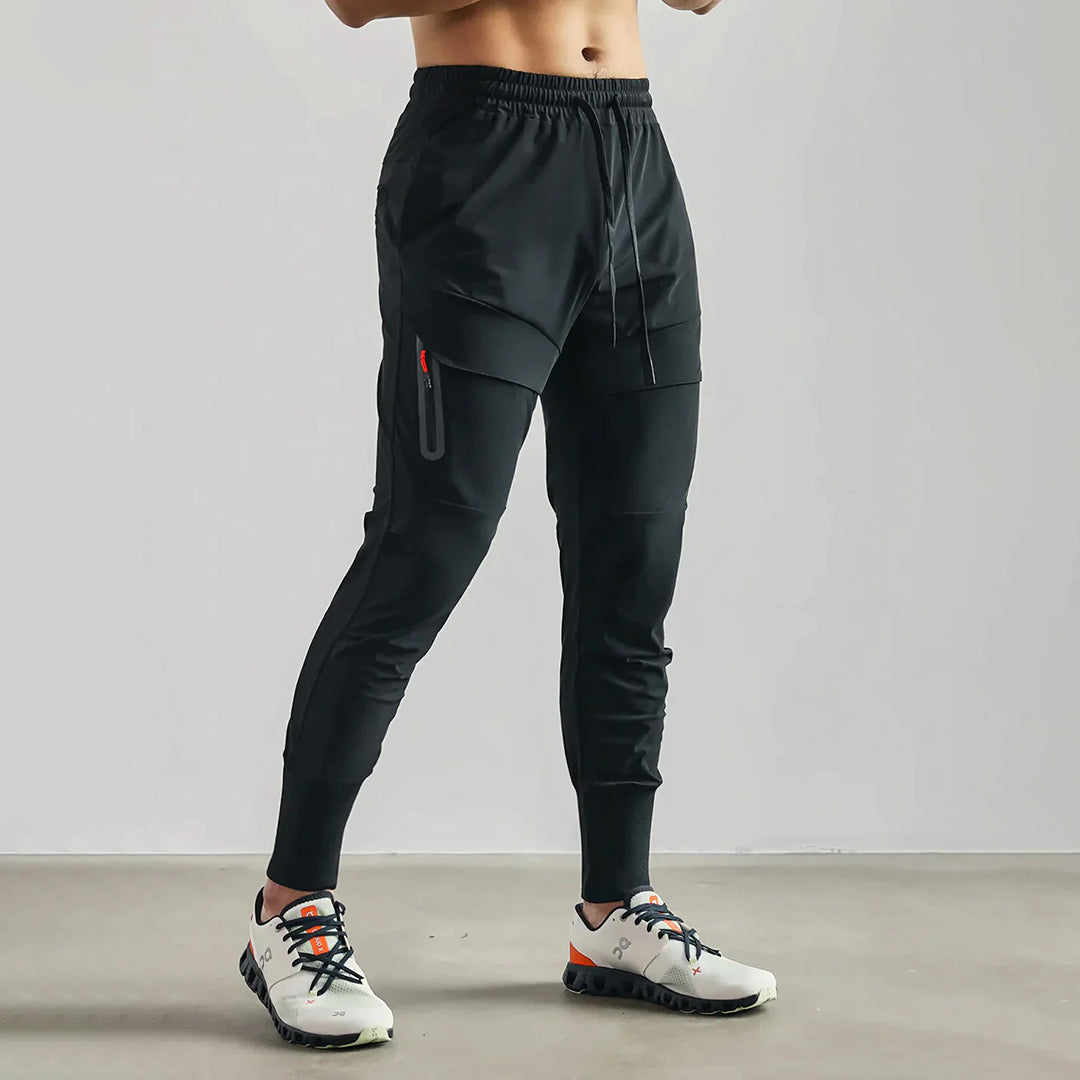 Sabino® | Gray Slim-Fit Sports Trousers