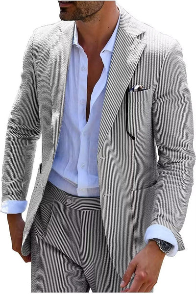 Hola Striped Summer Suit (Pants + Jacket)
