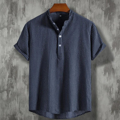 Dennis® | Comfortable striped Henley shirt