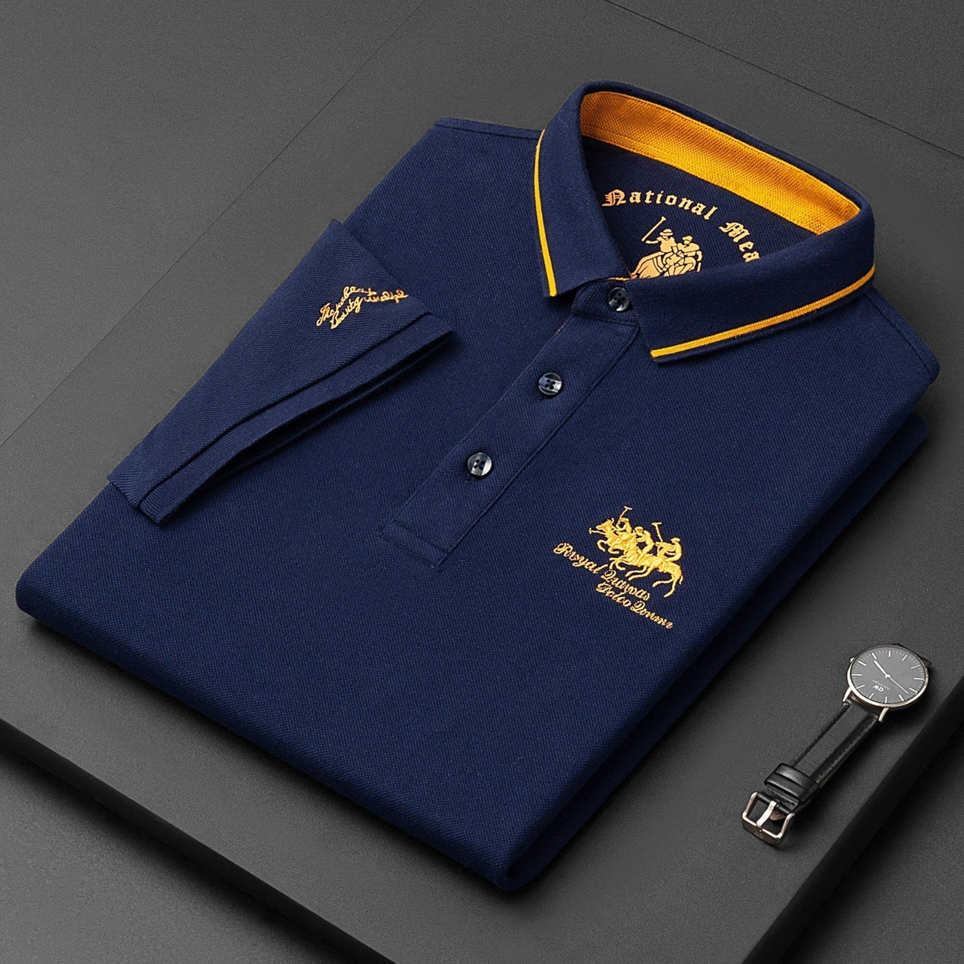 Brody® | Luxury Embroidered Cotton Polo For Men