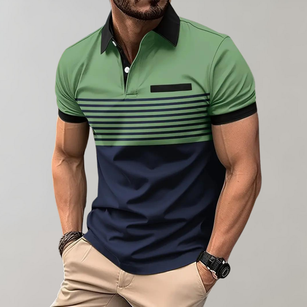 Gawain® | Men'S Striped Polo Shirt