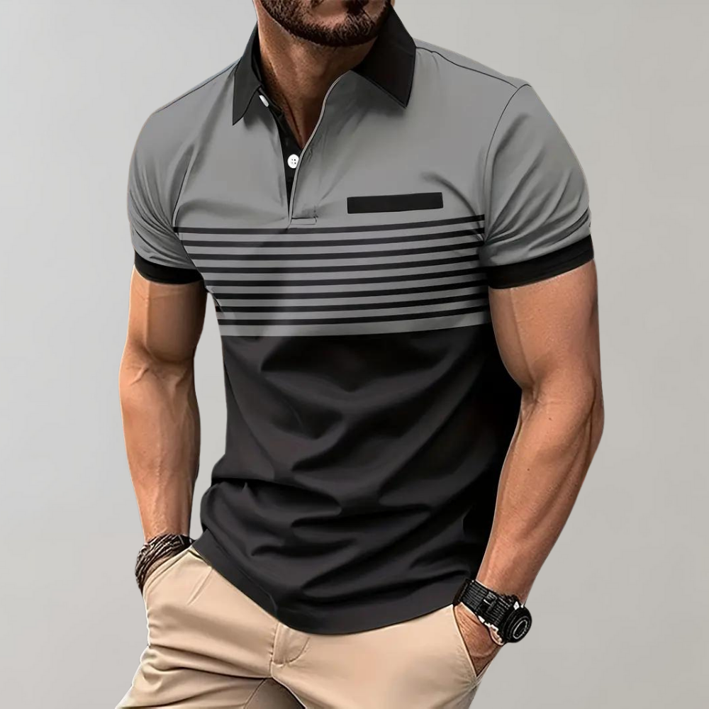 Gawain® | Men'S Striped Polo Shirt