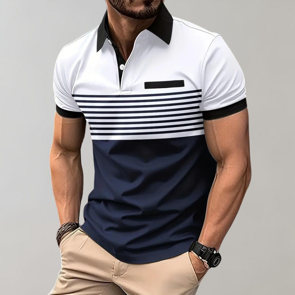 Gawain® | Men'S Striped Polo Shirt
