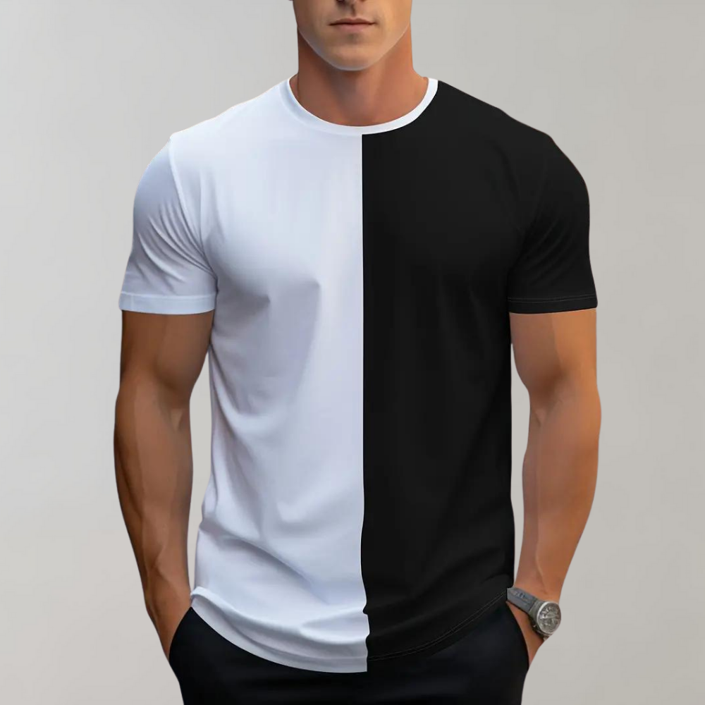 Garth® | Men'S Casual Color Block T-Shirt