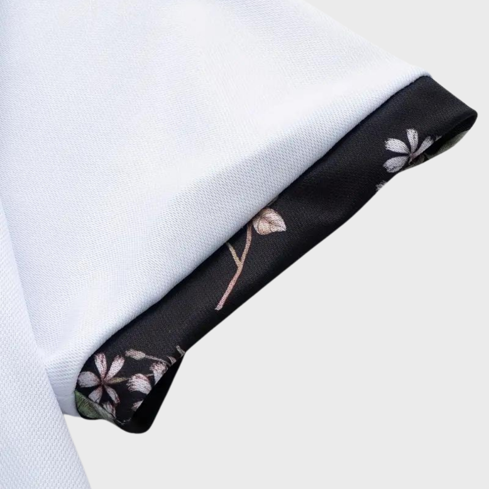 Gene® | Men'S Floral Print Polo Shirt