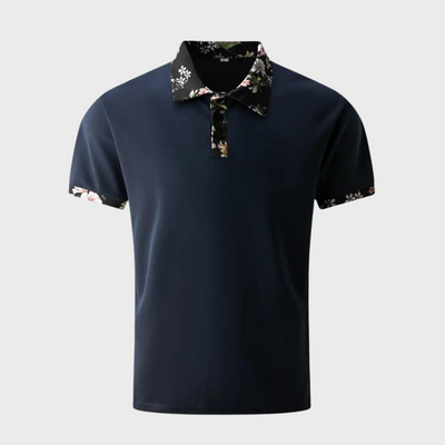 Gene® | Men'S Floral Print Polo Shirt