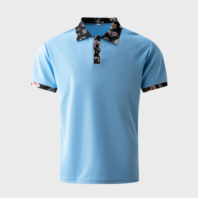 Gene® | Men'S Floral Print Polo Shirt