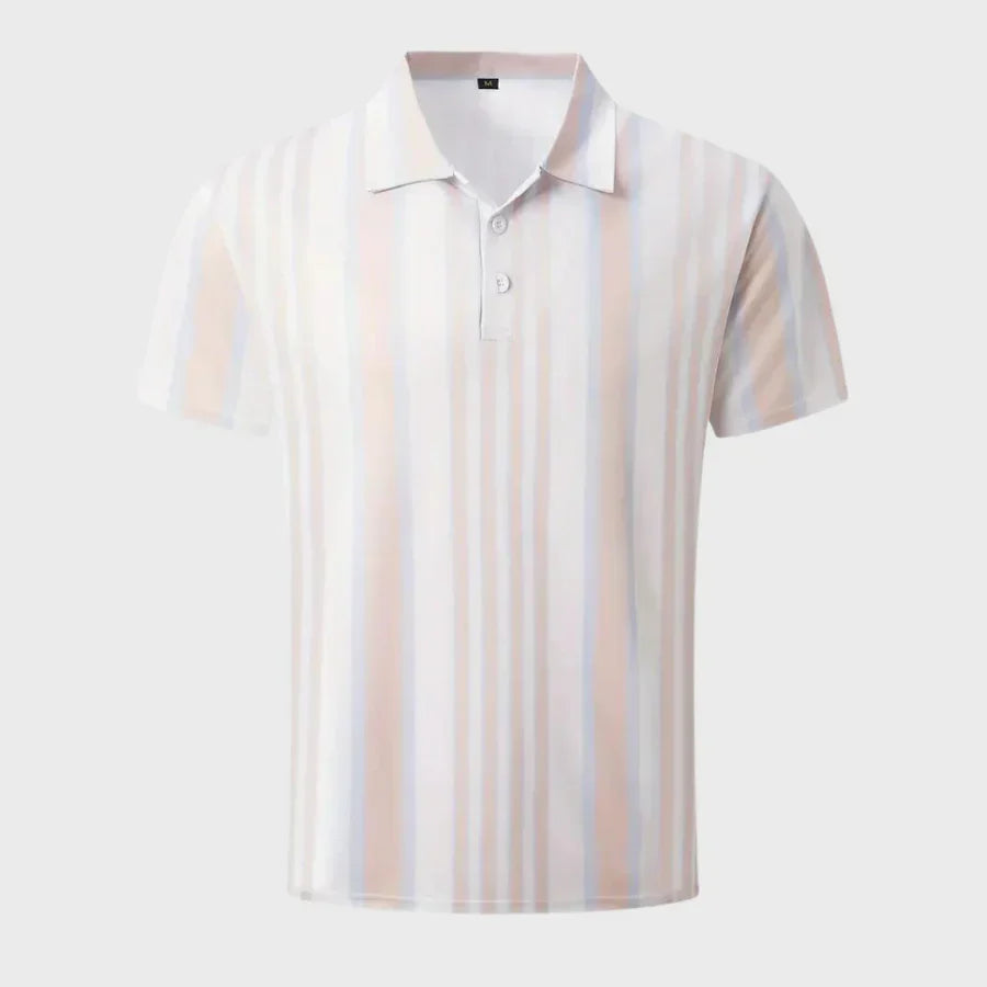 Athelstan® | Striped Men's Polo Shirt