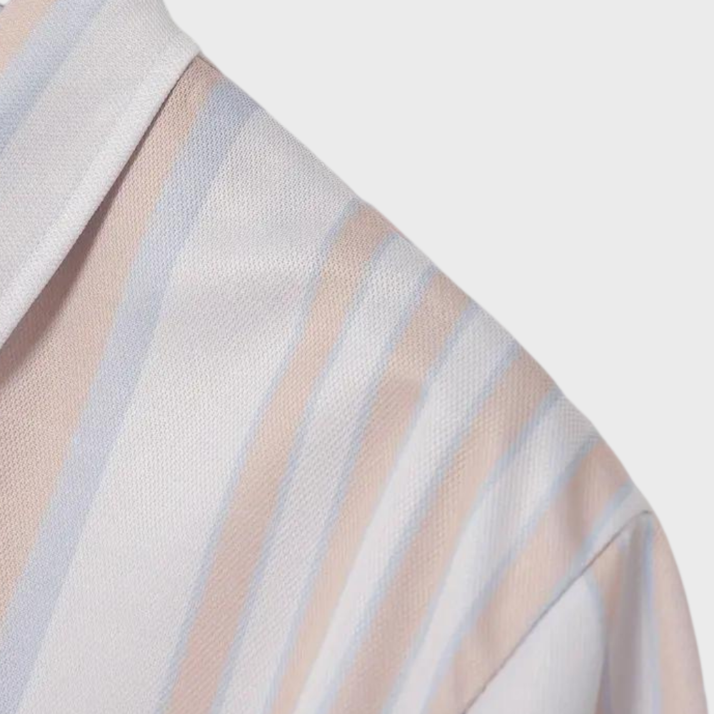 Geoffrey® | Casual Striped Polo Shirt For Men