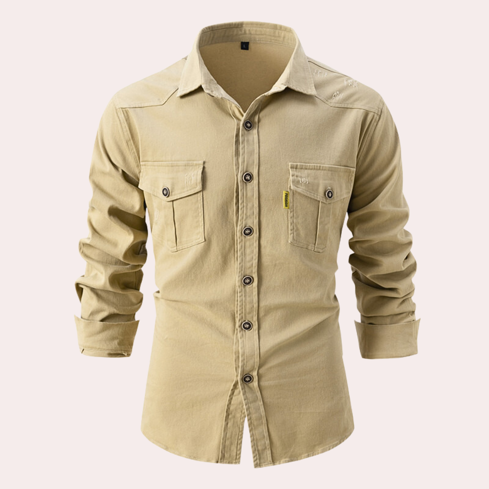 Garrett® | Long-Sleeved Men'S Shirt With Chest Pockets