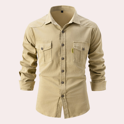 Garrett® | Long-Sleeved Men'S Shirt With Chest Pockets