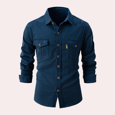 Garrett® | Long-Sleeved Men'S Shirt With Chest Pockets