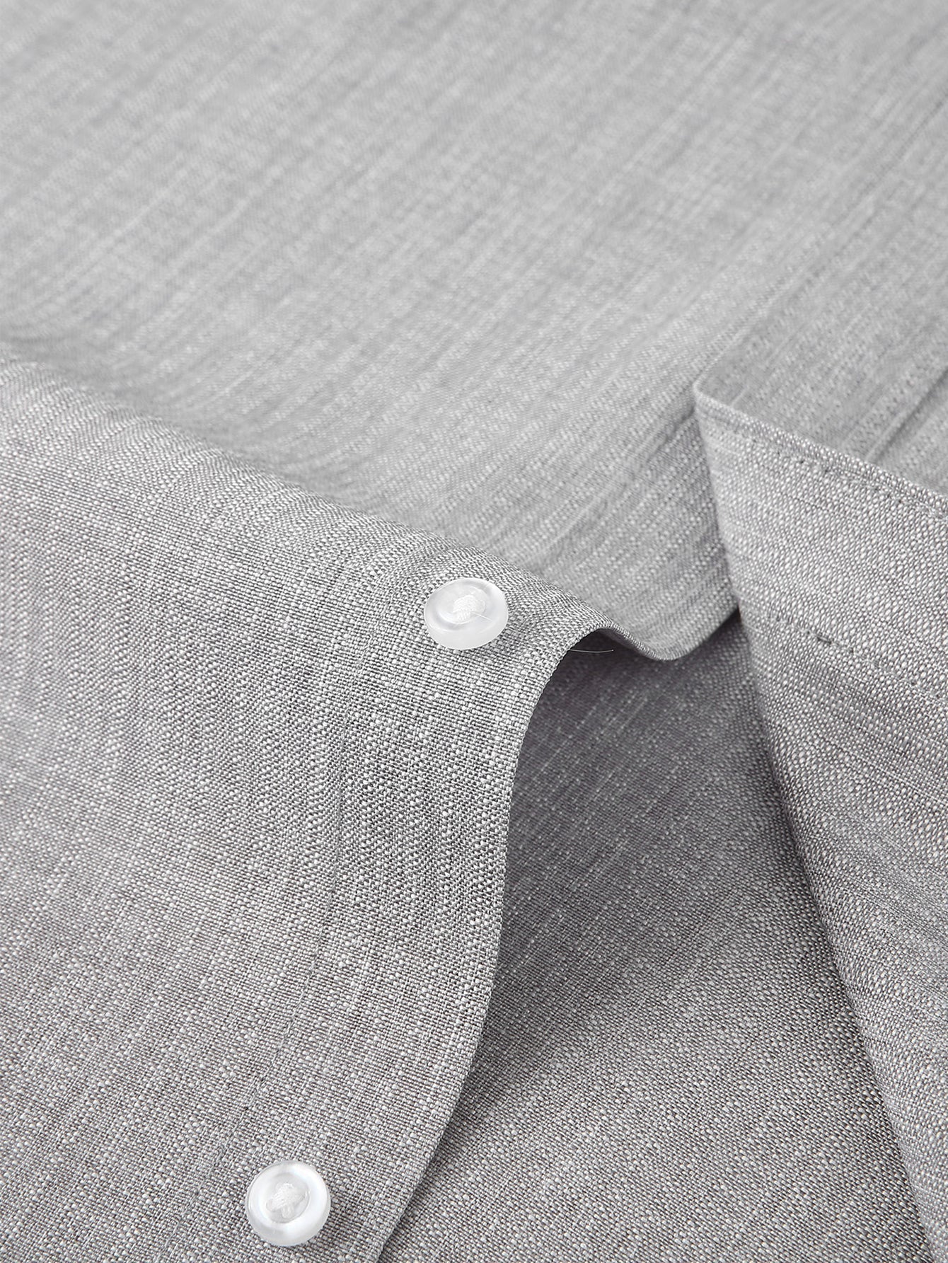 Leandro® | Long Sleeve Textured Stand Collar Shirt