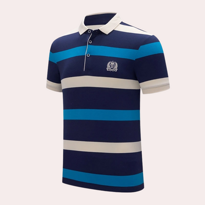 Hadrian® | Classic Striped Men'S Polo Shirt