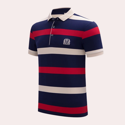 Hadrian® | Classic Striped Men'S Polo Shirt