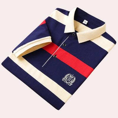 Hadrian® | Classic Striped Men'S Polo Shirt
