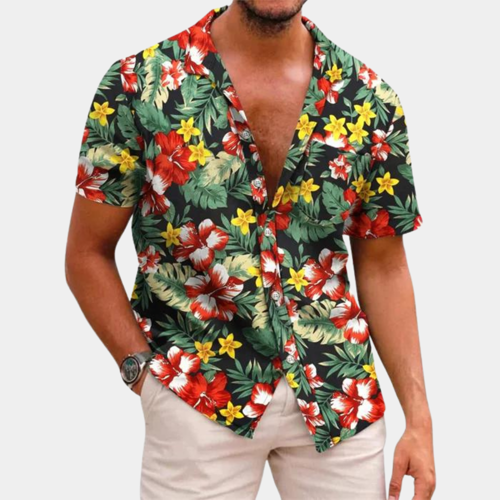 Gustav® | Men'S Floral Pattern Shirt
