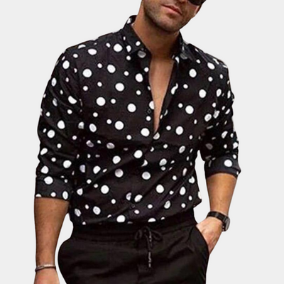 Helios® | Trendy Polka Dot Men'S Shirt